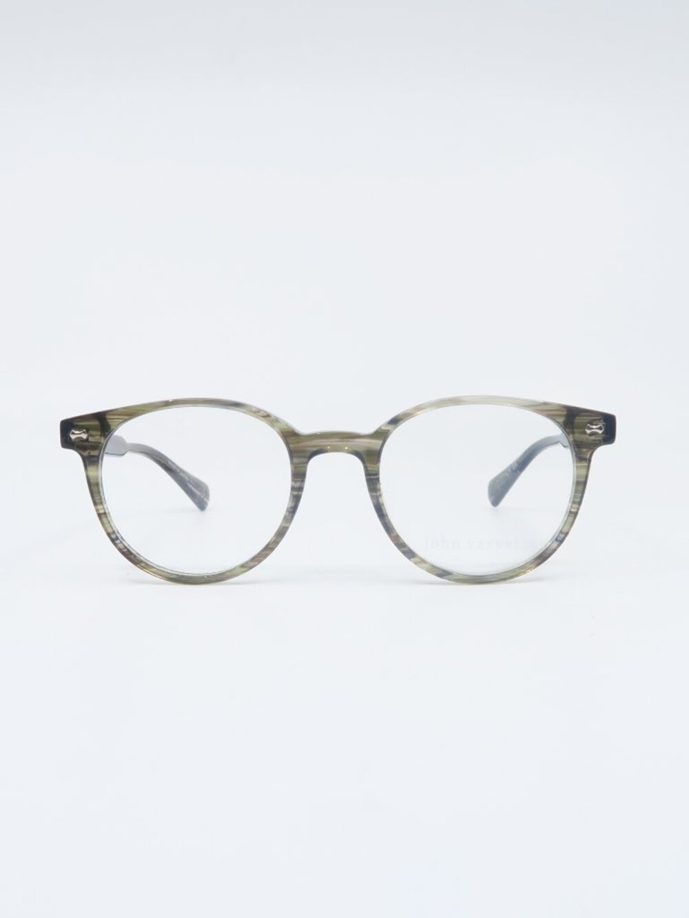 John Varvatos VJV434 Olive Horn New Round Men's Eyeglasses Frames.